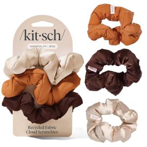 imageKitsch Satin Scrunchies for Women  No Crease Hair Ties for Girls  Scrunchies For All Hair Types and Textures Perfect for Day or Night  Ideal Gifts for Women  Assorted Cherry Blossom 5pcsSedona