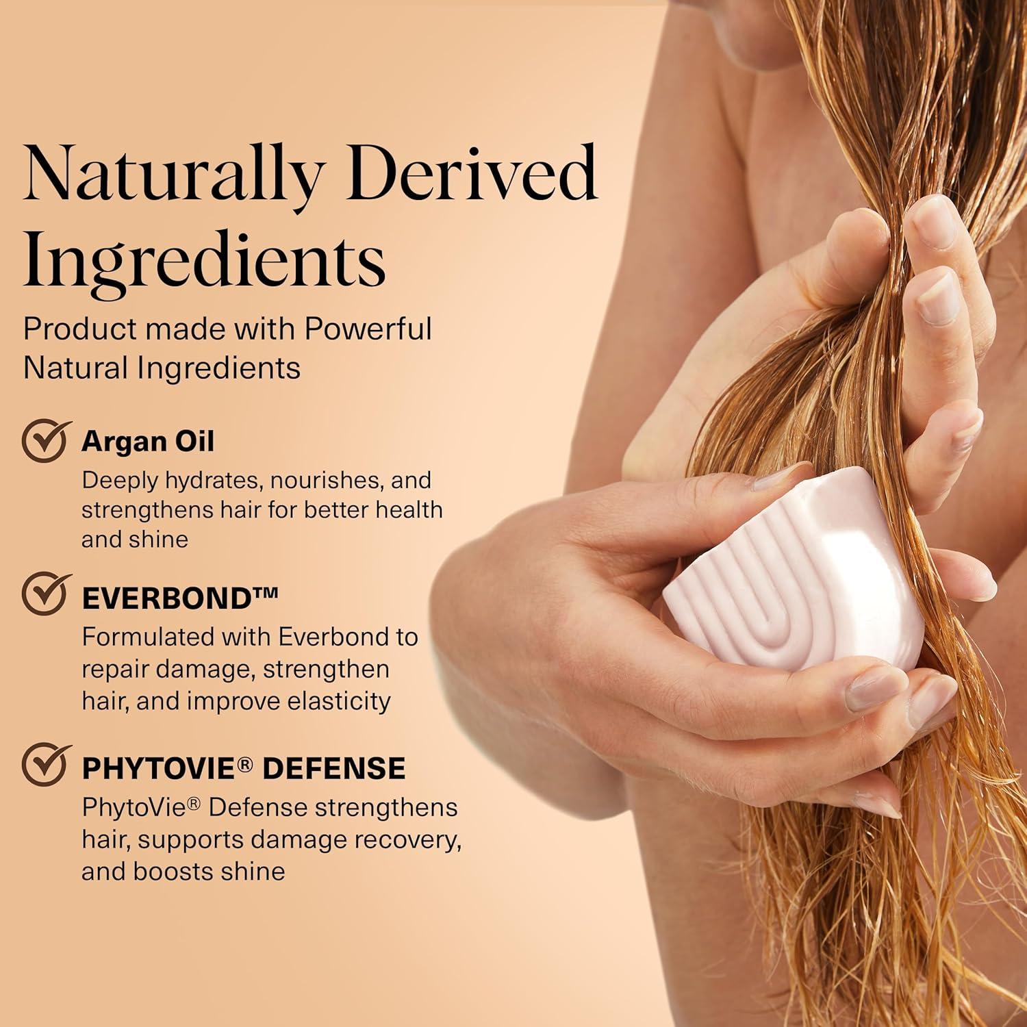 imageKitsch Argan Oil Conditioner Bar  Repairing Hair Conditioner for Damaged Hair AntiFrizz  Strengthening Moisturizing Hair Care  Paraben Silicone ampamp SulfateFree  Made in USA  27 oz