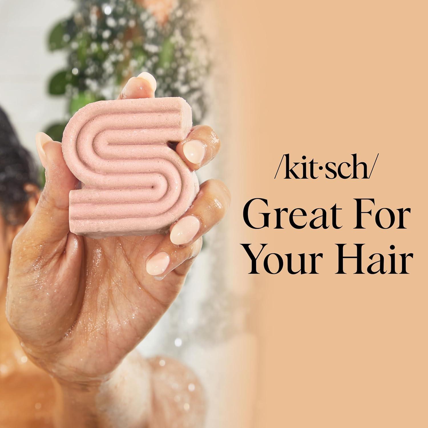 imageKitsch Argan Oil Shampoo Bar  Repairing Hair Shampoo for Men ampamp Women  Strengthening Nourishing Hair Care Reduce Breakage ampamp Boost Elasticity  Silicone Paraben ampamp Sulfate Free Made in USA  32 oz