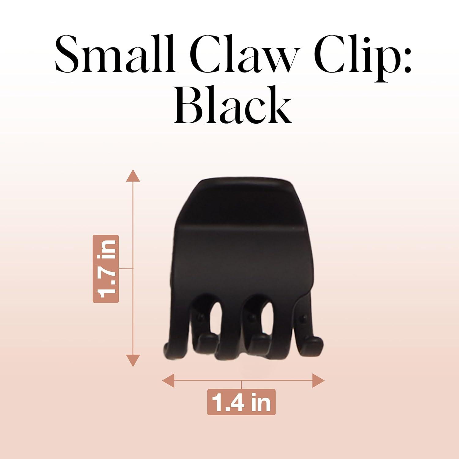 imageKitsch Assorted Hair Claw Clips Recycled Plastic Clips Large Medium and Small Sizes for Styling Thick or Thin Hair Versatile and Sustainable Hair Claws Set of 3 Black and TortoiseBlack  Tortoise Jumbo