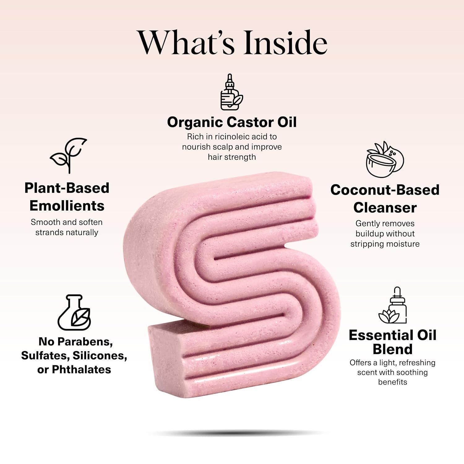 imageKitsch Castor Oil Shampoo Bar Soap  Hydrating ampamp Moisturizing Hair Care  Organic Castor Oil Solid Shampoo for Hair Growth ampamp Scalp Nourishment  Silicone ampamp ParabenFree Vegan Made in USA  32ozCastor Oil Nourishing Shampoo Bar NEW