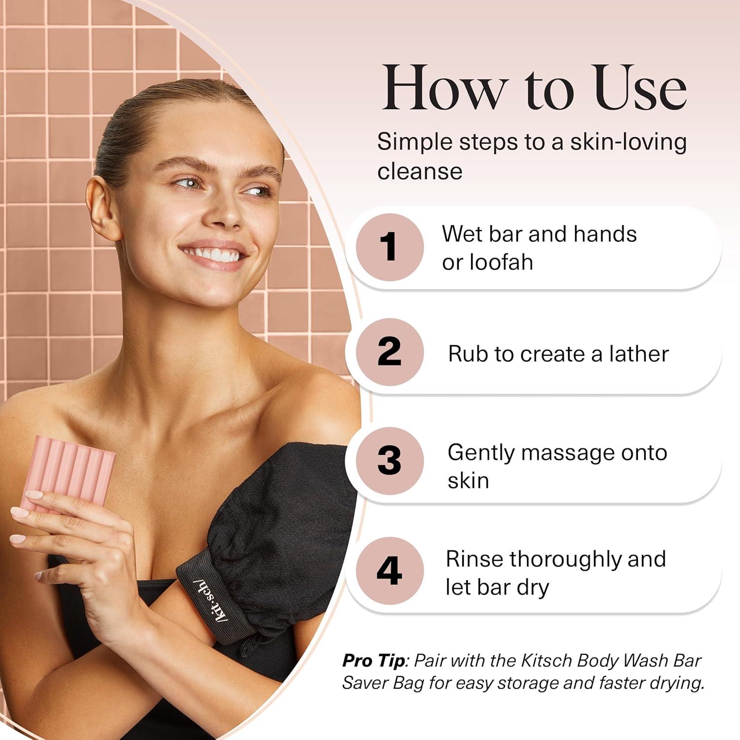 imageKitsch Cleansing Tart Cherry Soap Bar with Refreshing Scent  EcoFriendly Body Wash Women Love  Cherry Solid Bar Soap for Daily Use  Silicone Sulfate and Paraben Free Made in USA  4oz