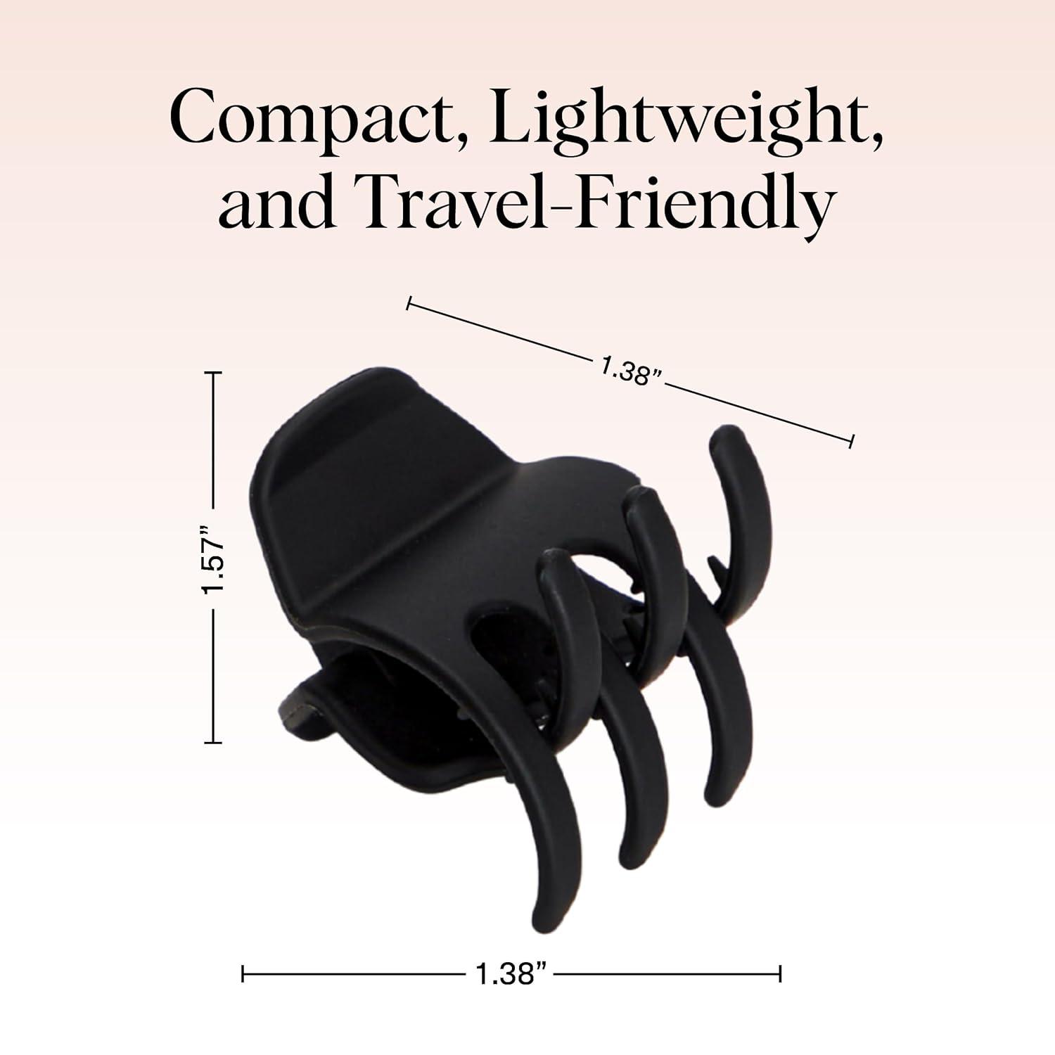 imageKitsch EcoFriendly Medium Claw Clips  Cute ampamp Stylish Short Hair Accessories for Women Girls  Ideal Size for Any Hairstyles  Ideal Gifts for Women 2pcs Black ampamp Tortoise2 Count Pack of 1