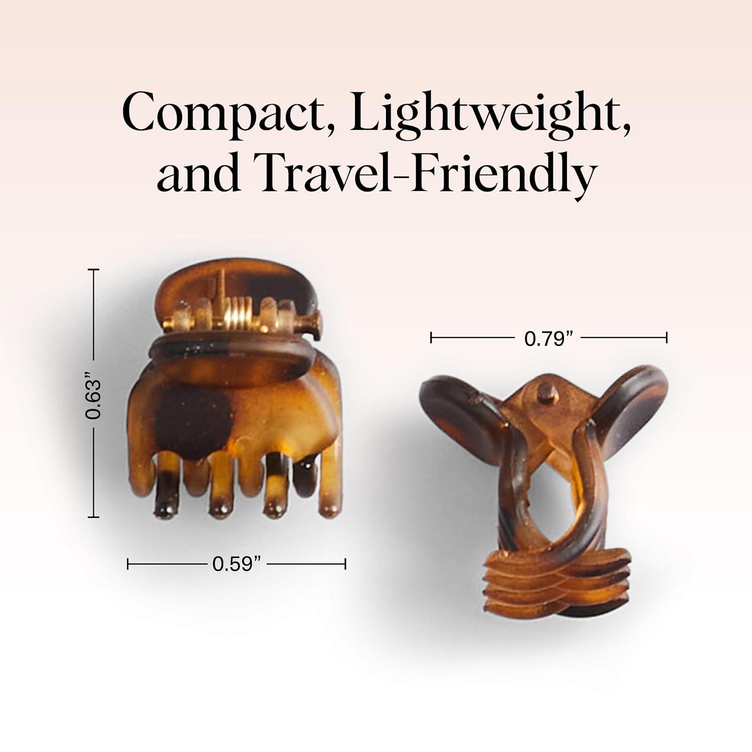 imageKitsch EcoFriendly Medium Claw Clips  Cute ampamp Stylish Short Hair Accessories for Women Girls  Ideal Size for Any Hairstyles  Ideal Gifts for Women 2pcs Black ampamp Tortoise16 Count Pack of 1