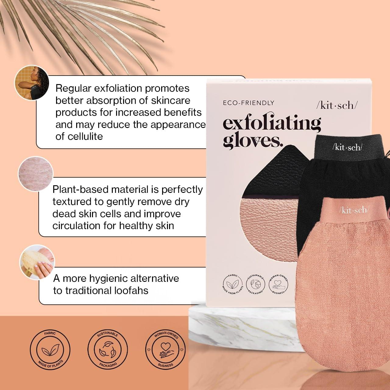 imageKitsch Exfoliating Glove  Korean Exfoliating Mitt ampamp Deep Exfoliating Body Scrubber for Shower Bath  Body Exfoliator Dead Skin Remover  Skin Care for Smooth Renewed Skin  1pc LeopardBlack  Terracotta