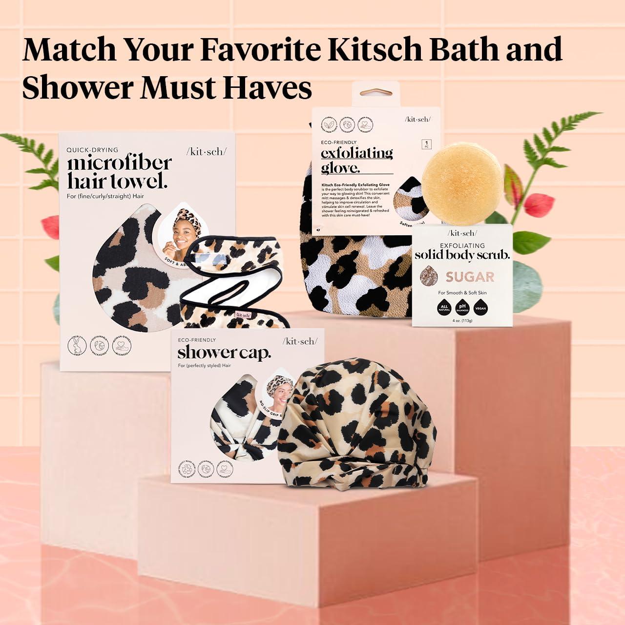 imageKitsch Exfoliating Glove  Korean Exfoliating Mitt ampamp Deep Exfoliating Body Scrubber for Shower Bath  Body Exfoliator Dead Skin Remover  Skin Care for Smooth Renewed Skin  1pc LeopardLeopard