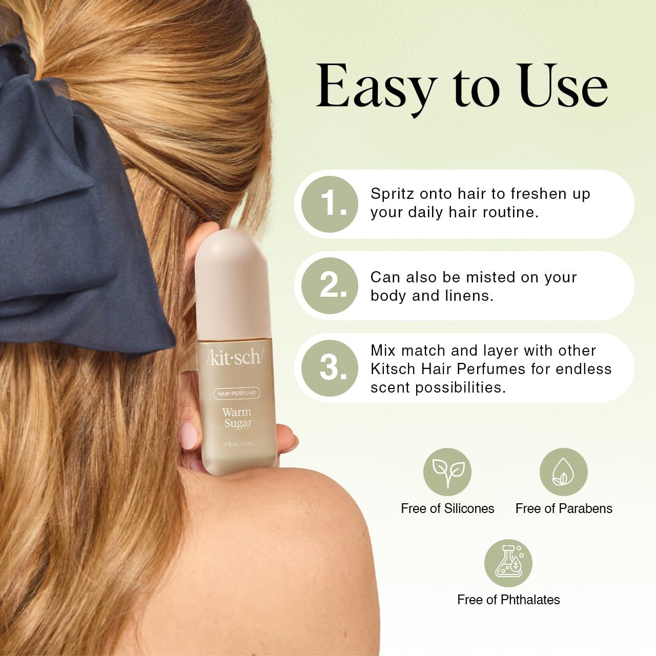 imageKitsch Hair Perfume for Women  Pistachio Latte  Clean Deodorizing ampamp Patented OdorEliminating Technology Hair Spray ampamp Body Mist  Freshen Hair Body ampamp Pillows  Coconut ampamp Warm Coffee Scent  50mL
