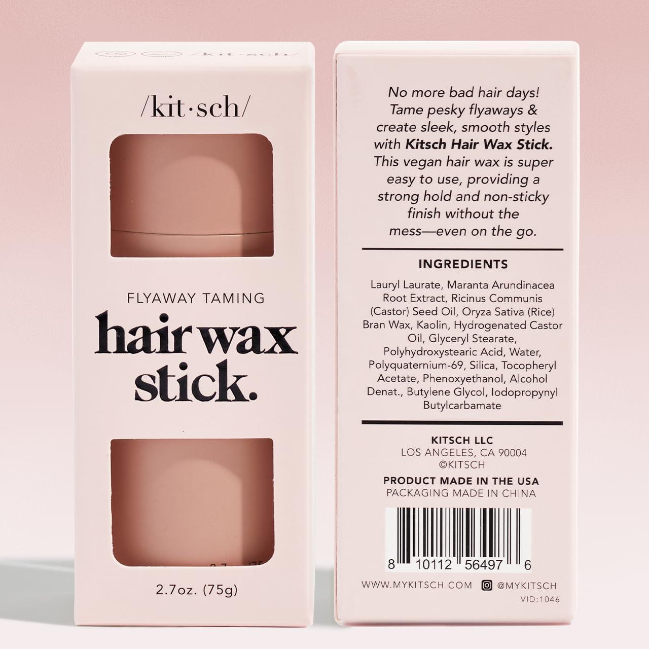 imageKitsch Hair Wax Stick for Women ampamp Men  Hair Slick Back Stick AntiFrizz and Fly Away Hair Tamer No Residue Hair Finishing Stick for Flyaways All Day Hold Styling Product for Smoothing Hair Strands