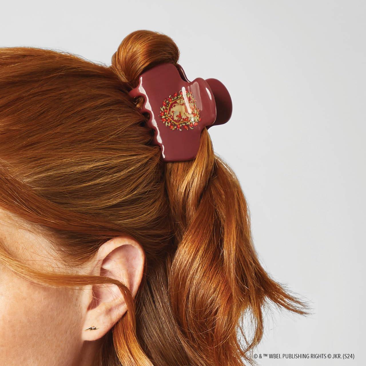 imageKitsch Medium Hair Clips for Women  Strong Hold Claw Clips for Thick or Thin Hair  Recycled Plastic NonSlip Durable  Cherry Print  Ideal Gifts for Women  1pcGryffindor
