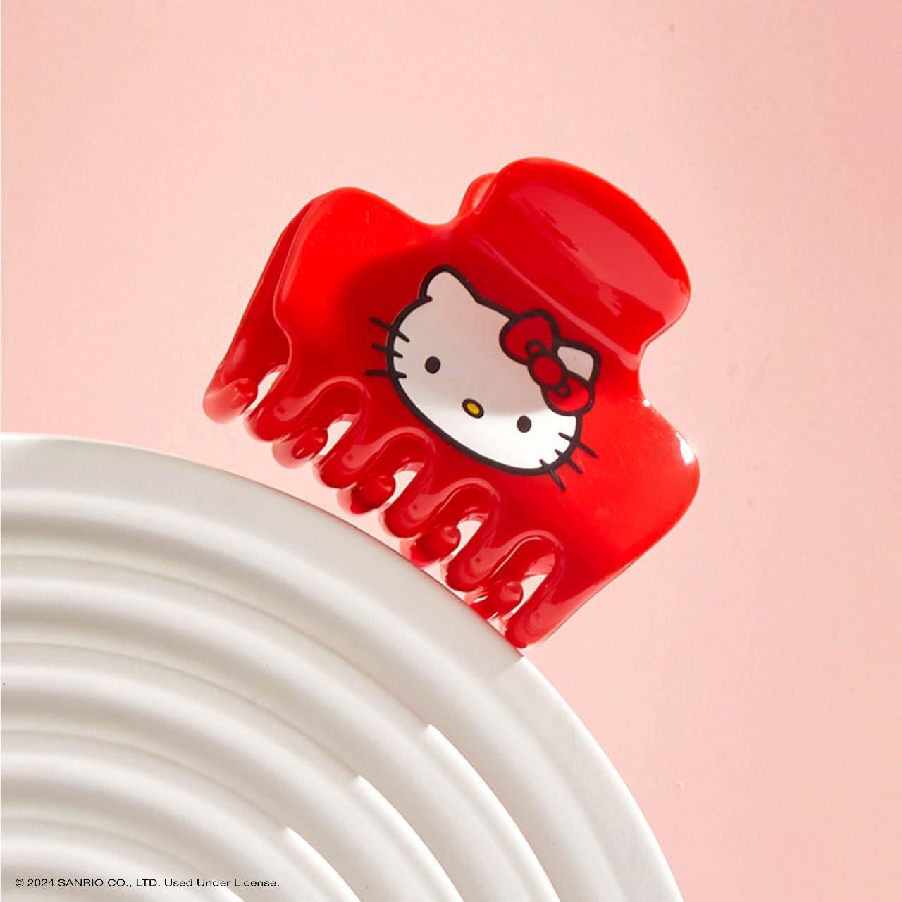 imageKitsch Medium Hair Clips for Women  Strong Hold Claw Clips for Thick or Thin Hair  Recycled Plastic NonSlip Durable  Cherry Print  Ideal Gifts for Women  1pcKitty Face