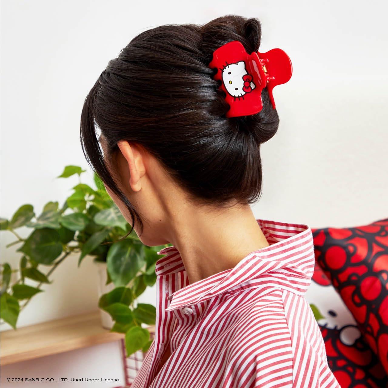 imageKitsch Medium Hair Clips for Women  Strong Hold Claw Clips for Thick or Thin Hair  Recycled Plastic NonSlip Durable  Cherry Print  Ideal Gifts for Women  1pcKitty Face