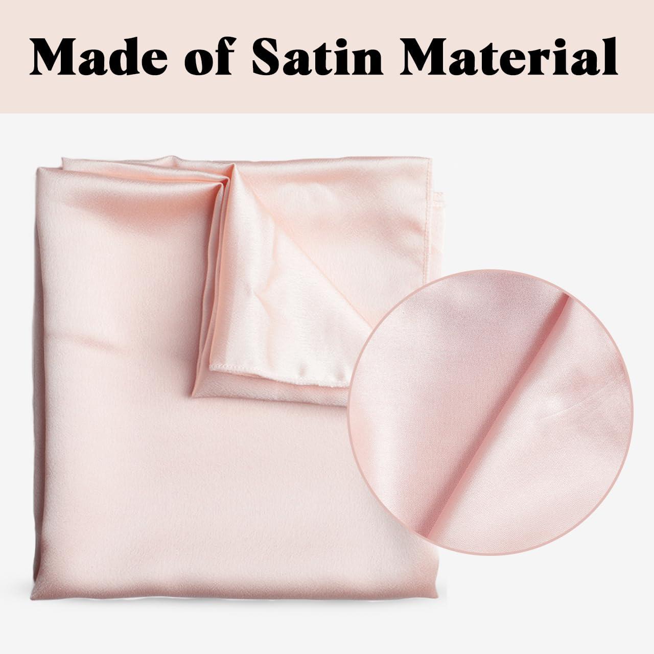 imageKitsch Satin Head Scarf  MultiWay Scarf  Stylish Bandana for Women Satin Bonnet for Sleeping ampamp Hair Wrapping at Night  Blush