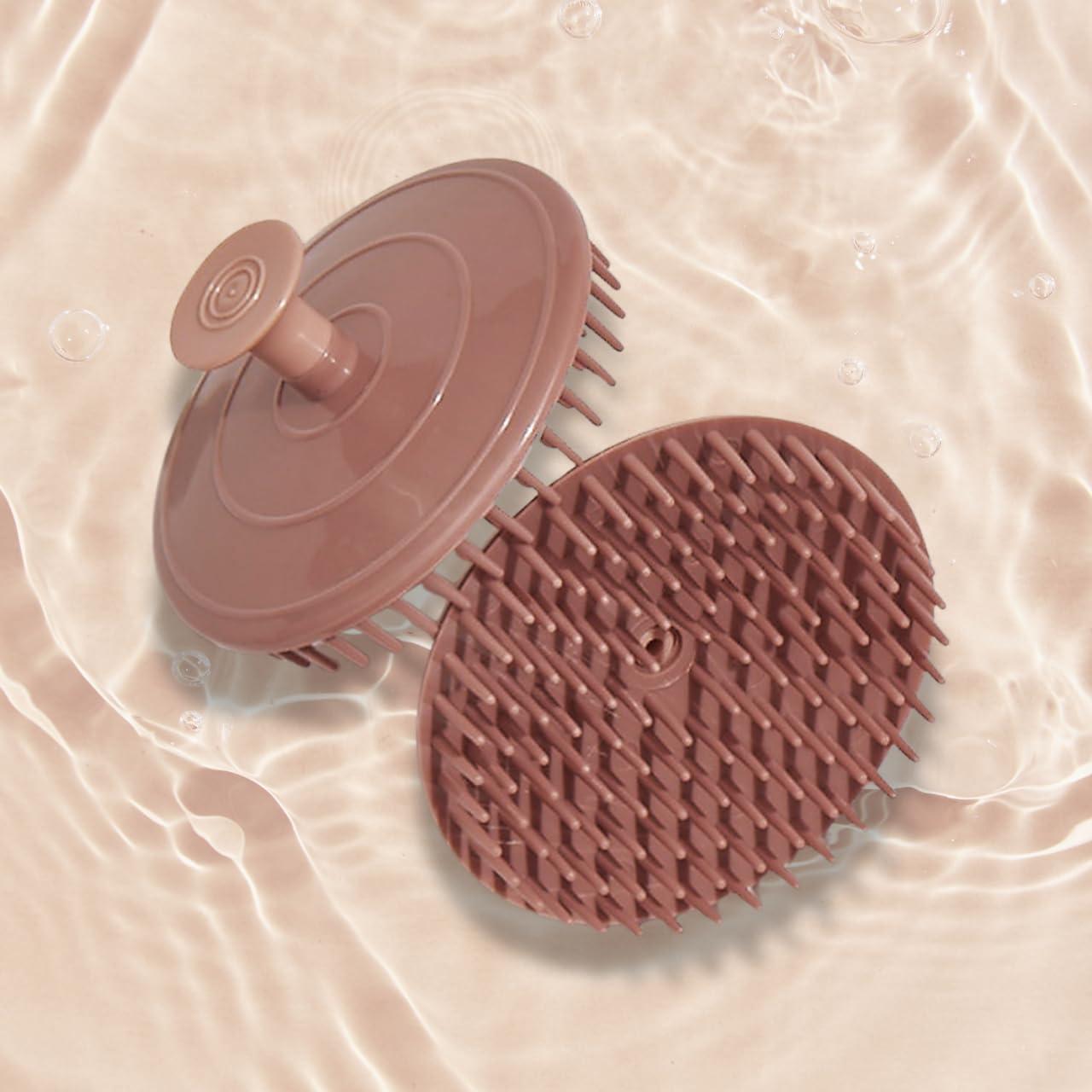 imageKitsch Scalp Massager for Hair Care  Scalp Scrubber Shampoo Brush ampamp Exfoliator for All Hair Types  Relaxing ampamp Exfoliating  Terracotta