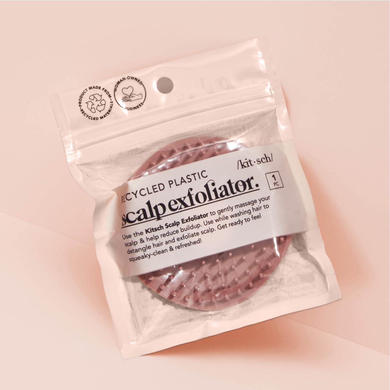 imageKitsch Scalp Massager for Hair Care  Scalp Scrubber Shampoo Brush ampamp Exfoliator for All Hair Types  Relaxing ampamp Exfoliating  Terracotta