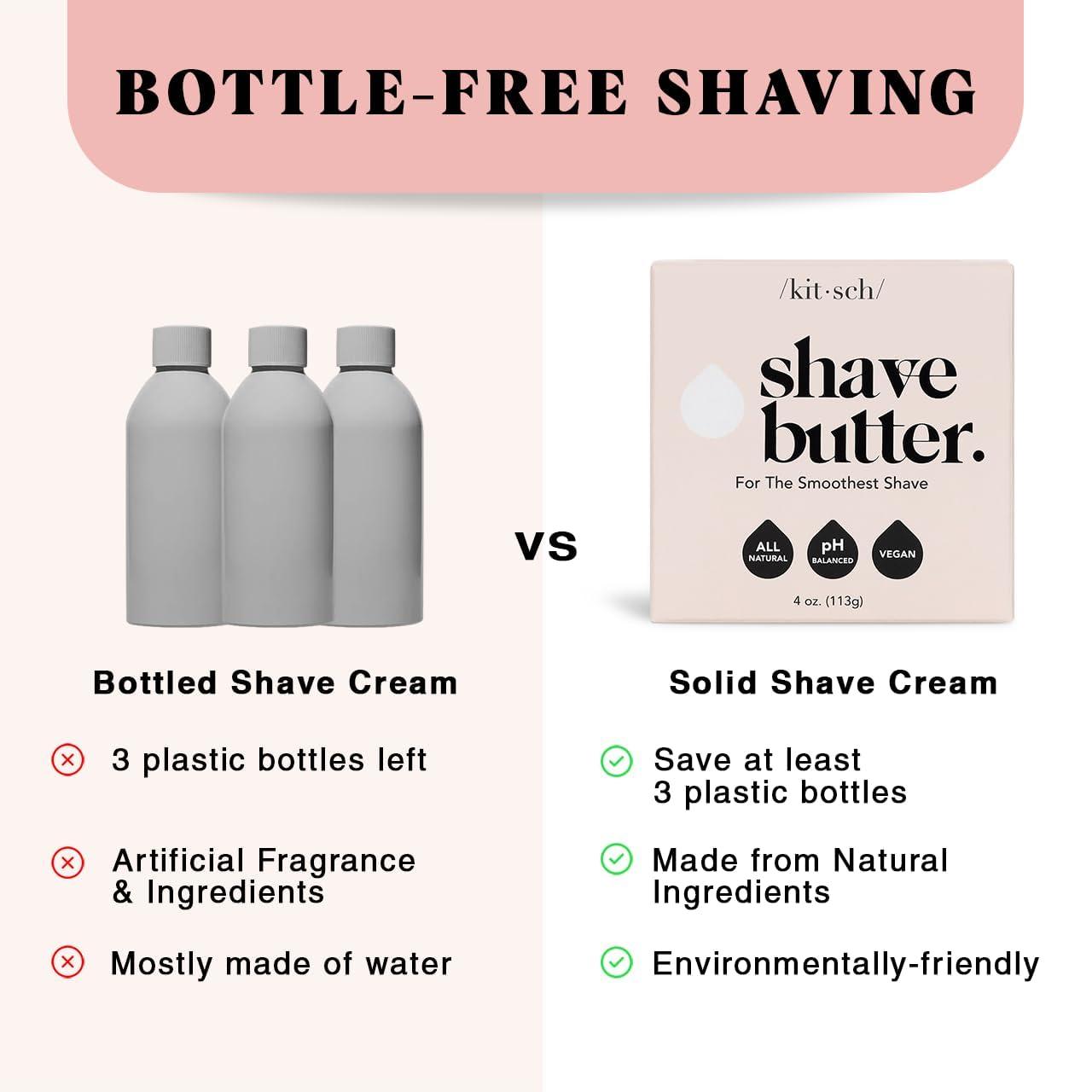 imageKitsch Shaving Soap for Men  Hydrating Shave Butter ampamp Shave Soap Bar  Nourishing Bar Soap for Smooth IrritationFree Shave  Paraben Silicone ampamp SulfateFree  Vegan Made in USA  4 ozShave Butter Bar