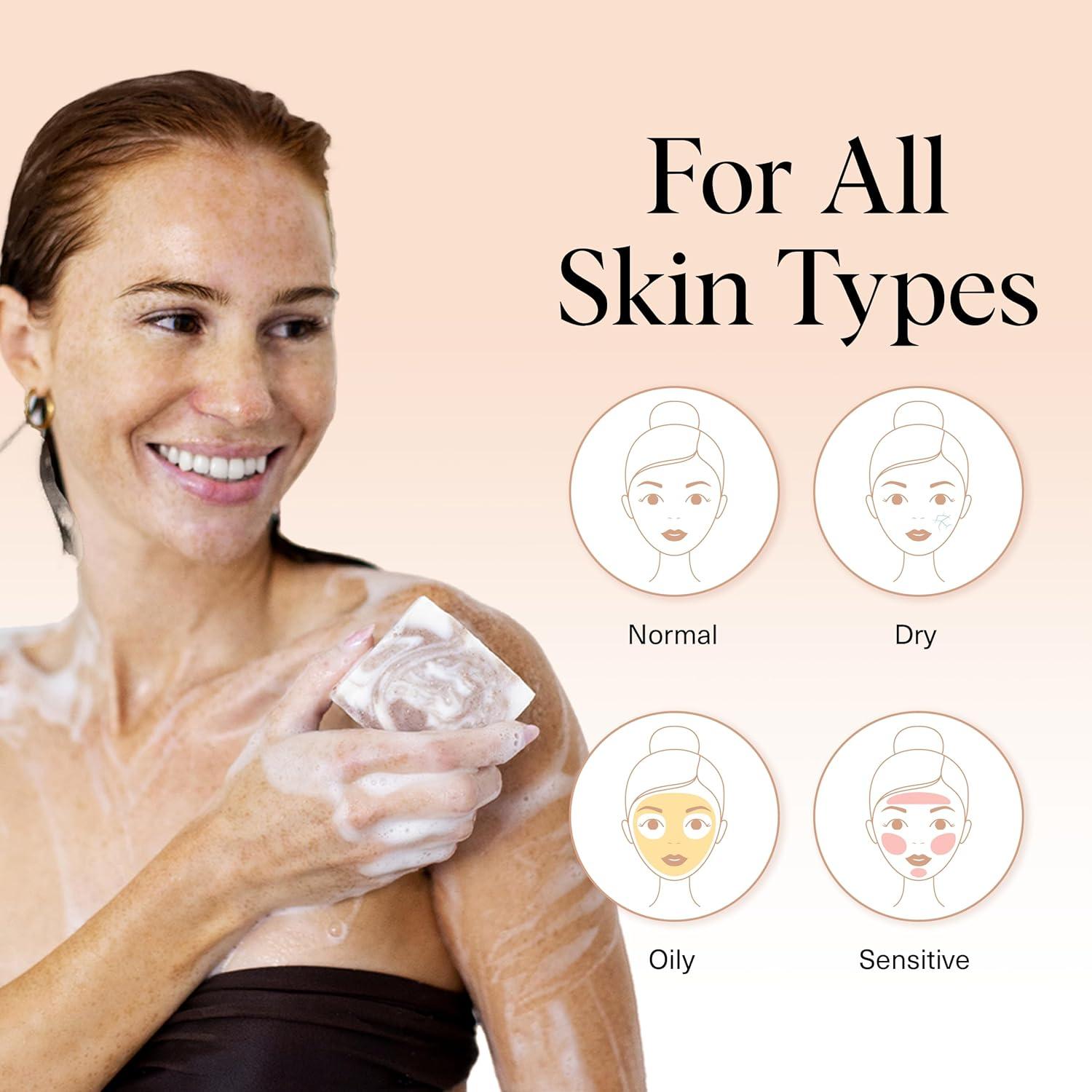 imageKitsch Shea Butter Exfoliating Body Wash Bar  Moisturizing Bar Soap ampamp Gentle Soap Bar with PlantBased Exfoliants  Hydrates Softens ampamp Soothes Skin  Paraben Silicone ampamp SulfateFree  4 oz