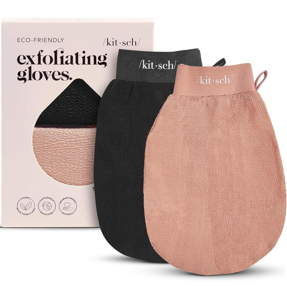 imageKitsch Exfoliating Glove  Korean Exfoliating Mitt ampamp Deep Exfoliating Body Scrubber for Shower Bath  Body Exfoliator Dead Skin Remover  Skin Care for Smooth Renewed Skin  1pc LeopardBlack  Terracotta