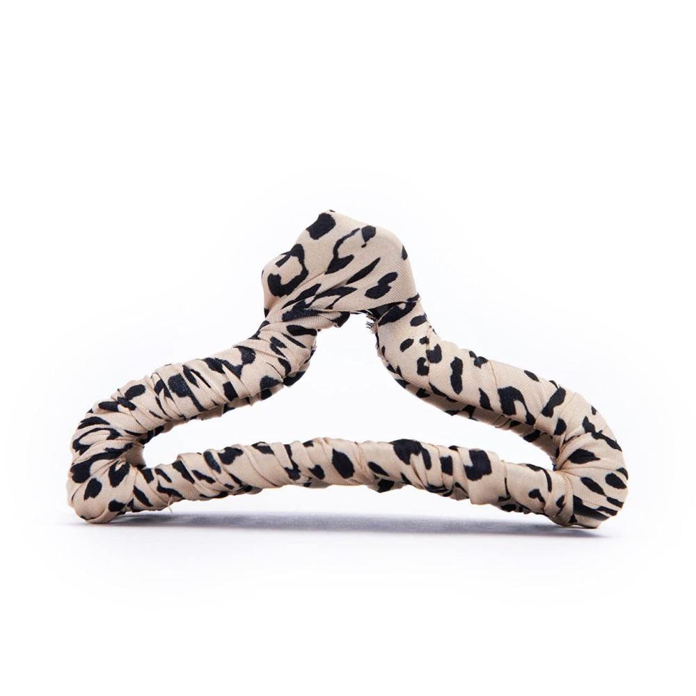 imageKitsch FabricWrapped Claw Clip Medium Open Shape Hair Clips for Women Medium Hair Claw Clips ampamp Jaw Clips Claw Clips for Thick Hair Claw Hair Clips for Girls 1pc Leopard