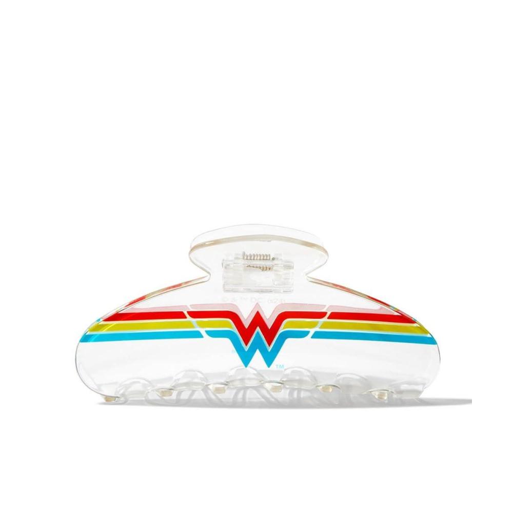 imageKitsch Wonder Woman Clear Acrylic Large Claw Clip Cute Hair Clips for Women Hair Claw Clips for Thick Hair Large Hair Clips for Thin Hair Big Hair Clips for Girls Clear Hair Clips for StylingWonder Woman Clear