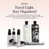 imageKitsch 11 PCS Travel Bottles for Toiletries  Travel Essentials Kit for Shampoo Conditioner Lotion ampamp More  TSA Approved Travel Bottles LeakProof Refillable Travel Size Containers  Black ampamp IvoryBlack Tie Dye