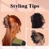 imageKitsch 5 Inch Large Claw Clips for Thick and Long Hair  Strong Grip Jumbo Claw Clip for AllDay Hold  2pcs Matte Oversized Hair Accessories  Ideal Gifts for Women  Black ampamp Tortoise DesignTortoise and Black 2 Pieces  Jumbo