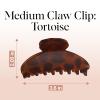 imageKitsch Assorted Hair Claw Clips Recycled Plastic Clips Large Medium and Small Sizes for Styling Thick or Thin Hair Versatile and Sustainable Hair Claws Set of 3 Black and TortoiseBlack  Tortoise Jumbo