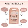 imageKitsch Bar Soap Saver Bag  Patented Mesh Bag Soap Holder for Castor Oil Shampoo Bar with Tag Identifier  Extends Use ampamp Prevents Soggy Mess  Recycled Mesh Beauty Pouch EcoFriendlyCastor Oil Conditioner Bar Bag