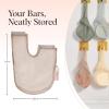 imageKitsch Bar Soap Saver Bag  Patented Mesh Bag Soap Holder for Castor Oil Shampoo Bar with Tag Identifier  Extends Use ampamp Prevents Soggy Mess  Recycled Mesh Beauty Pouch EcoFriendlyRice Water Protein Shampoo Bar Bag
