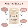 imageKitsch Bar Soap Saver Bag  Patented Mesh Bag Soap Holder for Castor Oil Shampoo Bar with Tag Identifier  Extends Use ampamp Prevents Soggy Mess  Recycled Mesh Beauty Pouch EcoFriendlyRice Water Protein Conditioner Bar Bag