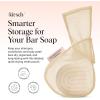 imageKitsch Bar Soap Saver Bag  Patented Mesh Bag Soap Holder for Castor Oil Shampoo Bar with Tag Identifier  Extends Use ampamp Prevents Soggy Mess  Recycled Mesh Beauty Pouch EcoFriendlyRice Water Protein Conditioner Bar Bag