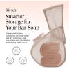 imageKitsch Bar Soap Saver Bag  Patented Mesh Bag Soap Holder for Castor Oil Shampoo Bar with Tag Identifier  Extends Use ampamp Prevents Soggy Mess  Recycled Mesh Beauty Pouch EcoFriendlyRice Water Protein Shampoo Bar Bag