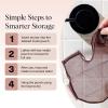 imageKitsch Bar Soap Saver Bag  Patented Mesh Bag Soap Holder for Shampoo and Conditioner Bars  Extends Use ampamp Prevents Soggy Mess  Recycled Mesh Beauty Pouch EcoFriendly  BlackChocolate