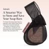 imageKitsch Bar Soap Saver Bag  Patented Mesh Bag Soap Holder for Shampoo and Conditioner Bars  Extends Use ampamp Prevents Soggy Mess  Recycled Mesh Beauty Pouch EcoFriendly  BlackBlack