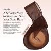 imageKitsch Bar Soap Saver Bag  Patented Mesh Bag Soap Holder for Shampoo and Conditioner Bars  Extends Use ampamp Prevents Soggy Mess  Recycled Mesh Beauty Pouch EcoFriendly  BlackChocolate
