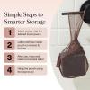 imageKitsch Bar Soap Saver Bag  Patented Mesh Bag Soap Holder for Shampoo and Conditioner Bars  Extends Use ampamp Prevents Soggy Mess  Recycled Mesh Beauty Pouch EcoFriendly  BlackBlush  Terracotta  Chocolate