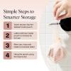 imageKitsch Bar Soap Saver Bag  Patented Mesh Bag Soap Holder for Shampoo and Conditioner Bars  Extends Use ampamp Prevents Soggy Mess  Recycled Mesh Beauty Pouch EcoFriendly  BlackBlush