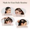 imageKitsch Creaseless Hair Clips for Women  No Crease No Bend Hair Clips for Styling Bangs Makeup Application Face Wash  Recycled Acrylic  Cherry Print  Ideal Gifts for Women 4pcsCherry Print