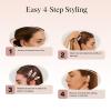 imageKitsch Creaseless Hair Clips for Women  No Crease No Bend Hair Clips for Styling Bangs Makeup Application Face Wash  Recycled Acrylic  Cherry Print  Ideal Gifts for Women 4pcsCherry Print