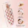 imageKitsch Creaseless Hair Clips for Women  No Crease No Bend Hair Clips for Styling Bangs Makeup Application Face Wash  Recycled Acrylic  Cherry Print  Ideal Gifts for Women 4pcsTerracotta Checkered