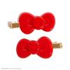 imageKitsch Creaseless Hair Clips for Women  No Crease No Bend Hair Clips for Styling Bangs Makeup Application Face Wash  Recycled Acrylic  Cherry Print  Ideal Gifts for Women 4pcsRed Kitty Bow