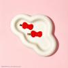 imageKitsch Creaseless Hair Clips for Women  No Crease No Bend Hair Clips for Styling Bangs Makeup Application Face Wash  Recycled Acrylic  Cherry Print  Ideal Gifts for Women 4pcsRed Kitty Bow