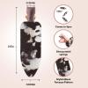 imageKitsch Creaseless Hair Clips for Women No Bend No Crease Styling Clip Elegant Makeup Hair Clips Hairstyling  Gift of Glam 2pcsBlack Terrazzo