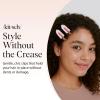 imageKitsch Creaseless Hair Clips for Women No Bend No Crease Styling Clip Elegant Makeup Hair Clips Hairstyling  Gift of Glam 2pcsCherry Print