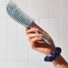 imageKitsch Detangler Brush  Flexible Curly Hair Brush for Women Men ampamp Kids  Detangling Hairbrush with Bendable Frame and UltraSmooth Bristles for Wet or Dry Strands  Soft VioletHaze Blue