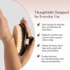 imageKitsch Dry Brushing Body Brush for Lymphatic Drainage Soft Bristles  Reduces Cellulites Removes Dry Skin and Improves Blood Circulation Body Exfoliator Scrubber for Glowing Skin Sauna AccessoriesBlack