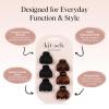imageKitsch EcoFriendly Medium Claw Clips  Cute ampamp Stylish Short Hair Accessories for Women Girls  Ideal Size for Any Hairstyles  Ideal Gifts for Women 2pcs Black ampamp Tortoise6 Count Pack of 1