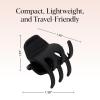 imageKitsch EcoFriendly Medium Claw Clips  Cute ampamp Stylish Short Hair Accessories for Women Girls  Ideal Size for Any Hairstyles  Ideal Gifts for Women 2pcs Black ampamp Tortoise2 Count Pack of 1