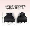 imageKitsch EcoFriendly Medium Claw Clips  Cute ampamp Stylish Short Hair Accessories for Women Girls  Ideal Size for Any Hairstyles  Ideal Gifts for Women 2pcs Black ampamp Tortoise6 Count Pack of 1