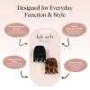 imageKitsch EcoFriendly Medium Claw Clips  Cute ampamp Stylish Short Hair Accessories for Women Girls  Ideal Size for Any Hairstyles  Ideal Gifts for Women 2pcs Black ampamp Tortoise2 Count Pack of 1