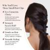 imageKitsch EcoFriendly Medium Claw Clips  Cute ampamp Stylish Short Hair Accessories for Women Girls  Ideal Size for Any Hairstyles  Ideal Gifts for Women 2pcs Black ampamp Tortoise6 Count Pack of 1